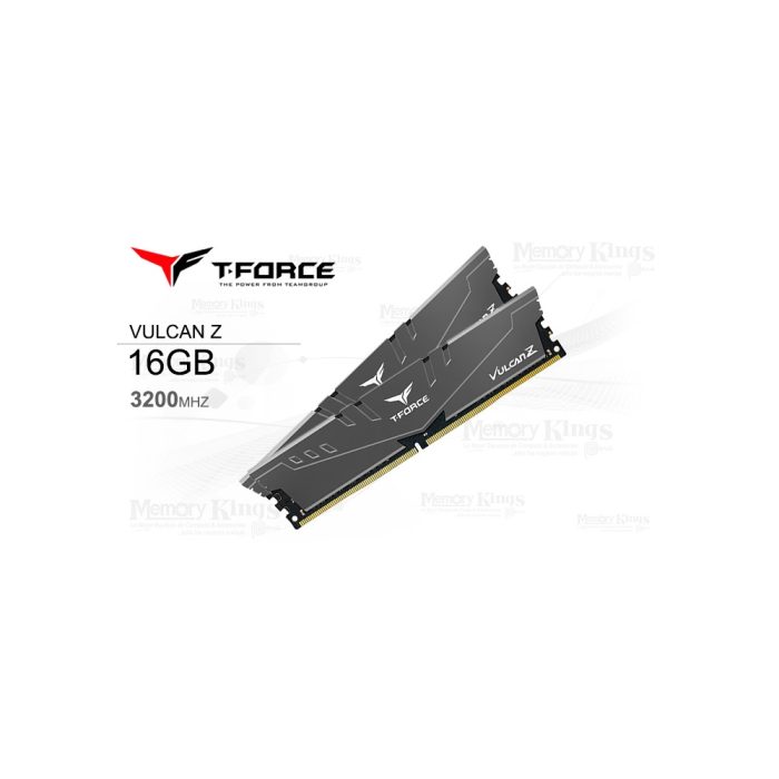 MEMORIA DDR4 16GB 3200 CL16 T-Force Vulcan Z GREY (2x8GB)