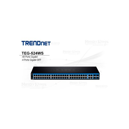 SWITCH GbE 48pt Smart TRENDNET TEG-524WS Rack