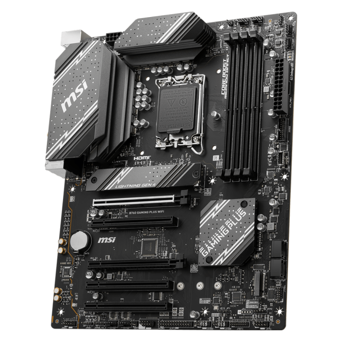 LGA 1700  INTEL MSI B760 GAMING PLUS WIFI DDR5 256GB 6800MHZ 2XM.2 HDM