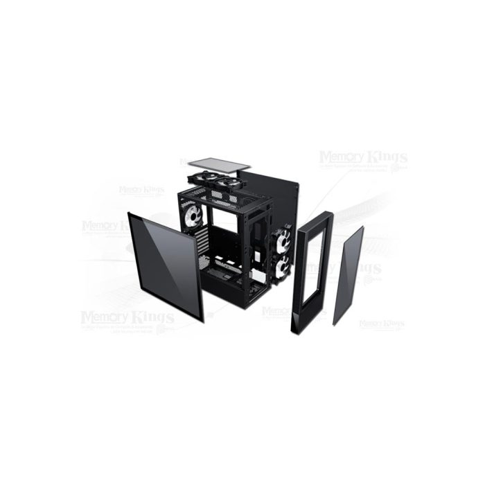 Caja Mid Tower ANTRYX RX-460 ARGB blanca, diseño elegante y iluminación RGB personalizable