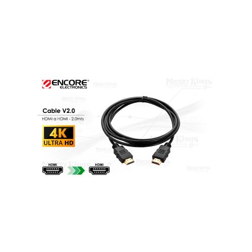 CABLE HDMI a HDMI 2.0mts ENCORE ENCA-HC V2.0 4K