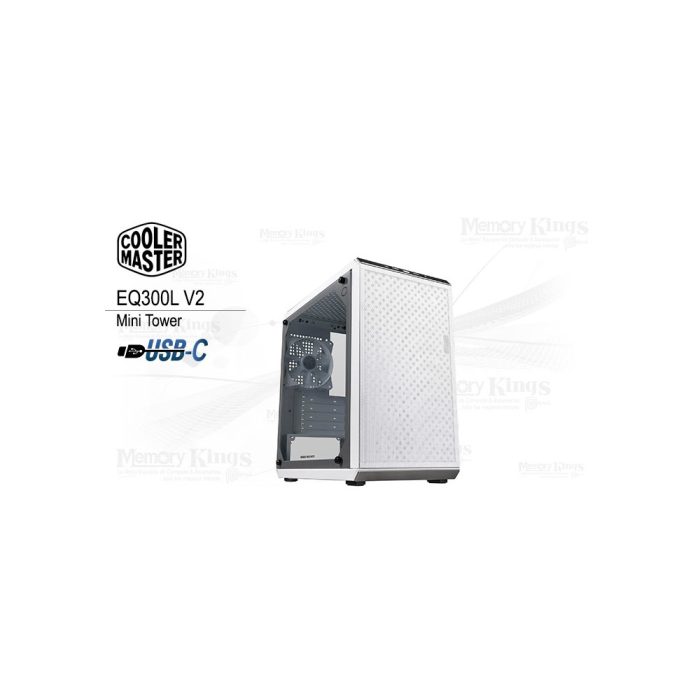 CASE Mini Tower COOLER MASTER EQ300L V2 WHITE