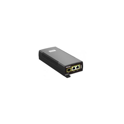 Hanwha Techwin SPO-6011 Inyector PoE - 120 V AC, 230 V AC Entrada - 1.10A Salida - 10/100/1000Base-T Puerto(s) de entrada - 10/100/1000Base-T Puerto(s) de salida - 60W - Negro