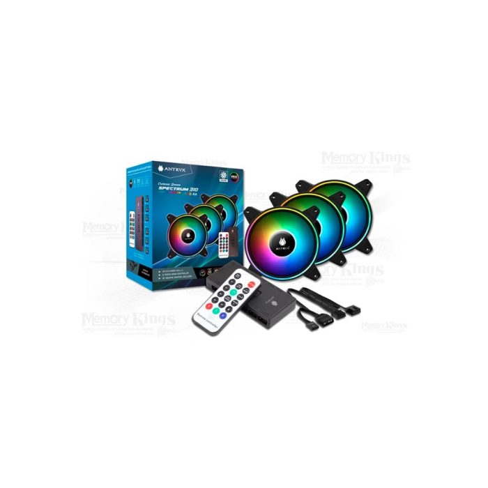 COOLER CASE 120MM ANTRYX SPECTRUM 310 ARGB 3IN1+C