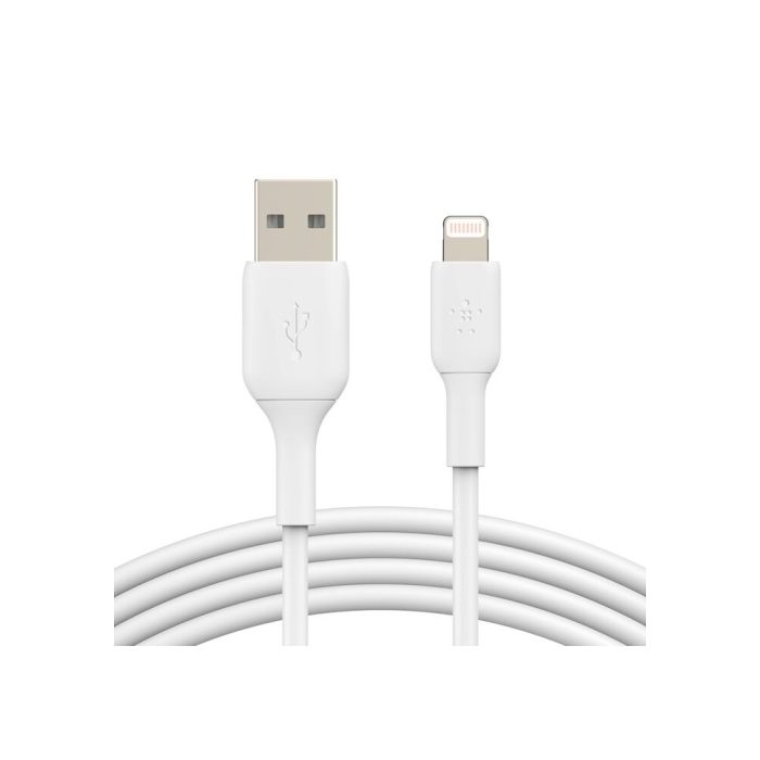 Belkin BoostCharge - Cable Lightning - Lightning macho a USB macho - 1 m - blanco