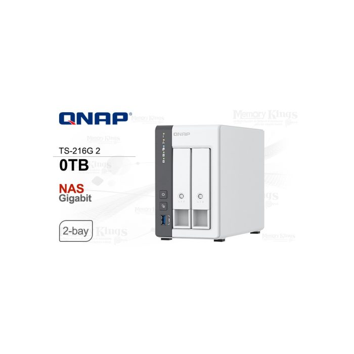 ALMACENAMIENTO NAS 0TB QNAP TS-216G 2-Bahias