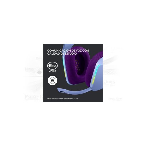 AURICULAR Gaming LOGITECH G733 RGB PURPLEWireless