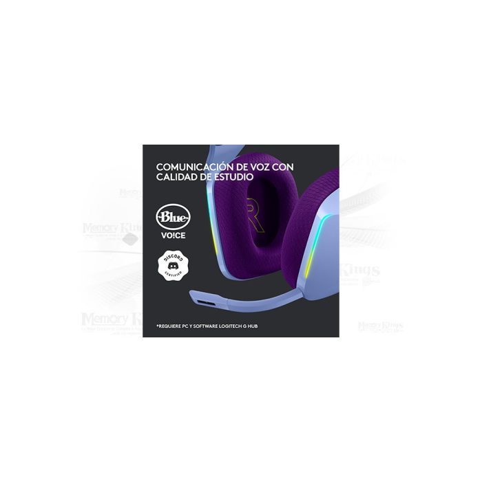 AURICULAR Gaming LOGITECH G733 RGB PURPLEWireless
