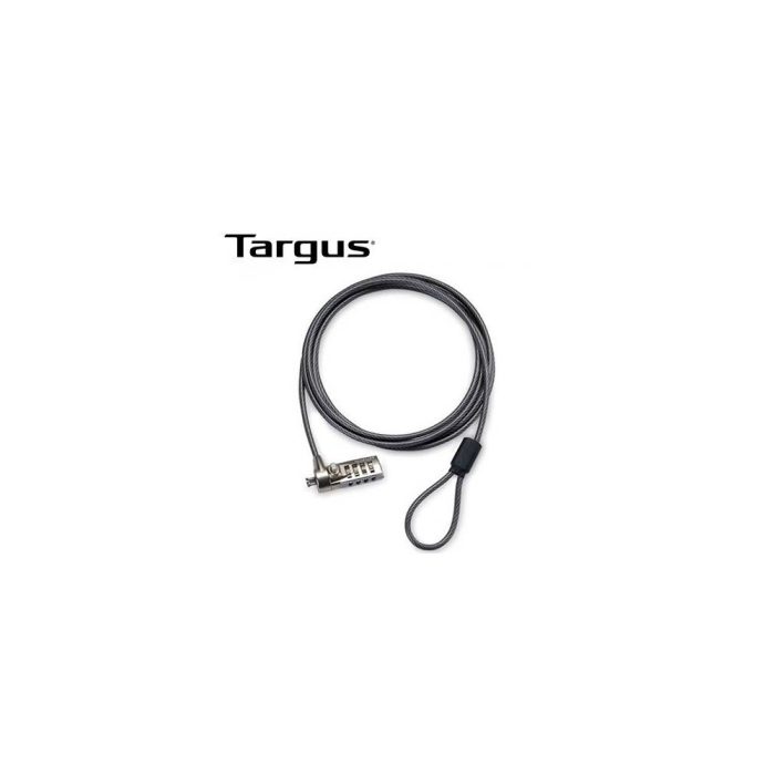 CABLE DE SEGURIDAD TARGUS DEFCON T-LOCK CLAVE 4 DIGITOS BOLSA (ASP61LA)