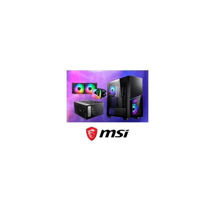 Case con Fuente de 600W MSI MAG FORGE M100A, Micro ATX Tower