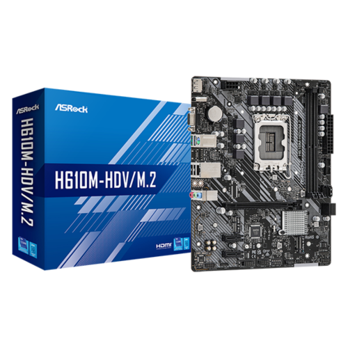 Motherboard ASROCKH610M-HDV/M.2 R2.0, Chipset Intel H610, LGA1700, mATX