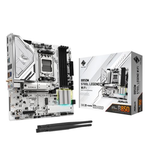 Motherboard ASROCK B850M Steel Legend WiFi, Chipset AMD B850, Socket AMD AM5, mATX