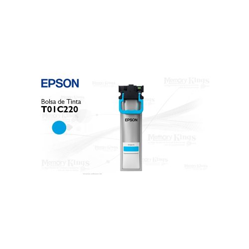 Bolsa de TINTA EPSON T01C2 Cyan 5.000pag.