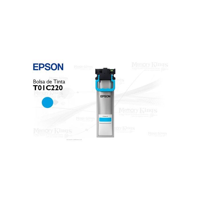 Bolsa de TINTA EPSON T01C2 Cyan 5.000pag.