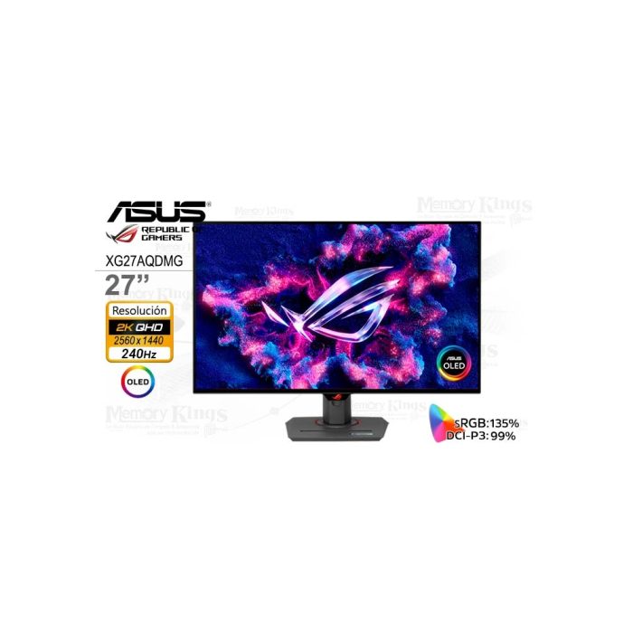 ASUS ROG Strix 26.5" Gaming Monitor OLED 1440p, HDR, 240 Hz – Ideal para Gamers