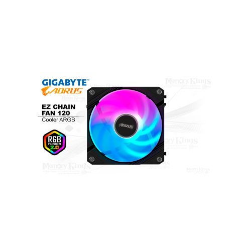 COOLER  GIGABYTE GP-ECFAN1201 AORUS EZ CHAIN FAN 120 BLACK