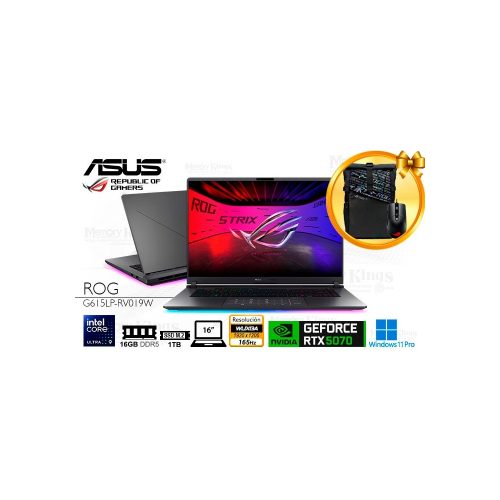 LAPTOP Core Ultra 9 275HX ASUS ROG Strix G16 16|1TB|16" GEFORCE RTX 5070 8GB, W11HOME