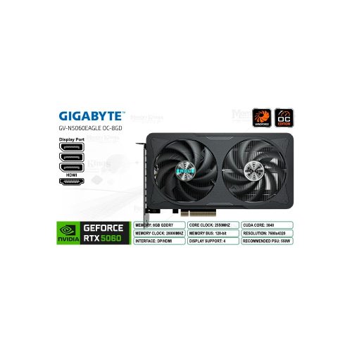 GEFORCE RTX 5060 8GB 128 bit GIGABYTE EAGLE OC