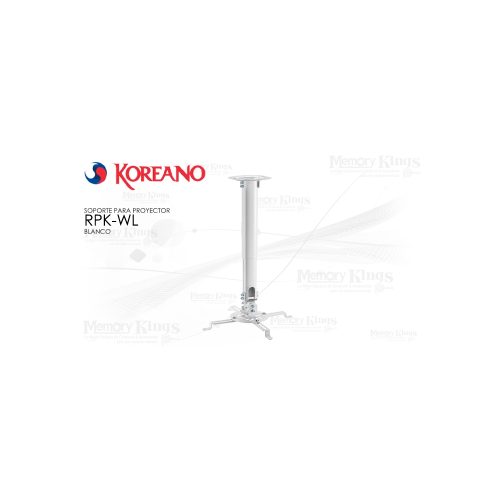 SOPORTE PROYECTOR KOREANO RPK-WL PARA TECHO WHITE