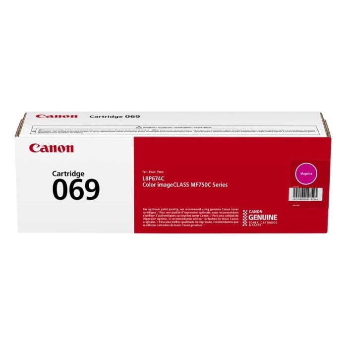 Tóner Magenta 069 Alta Capacidad Original - Compatible con MF753Cdw, MF751Cdw, LBP674Cdw