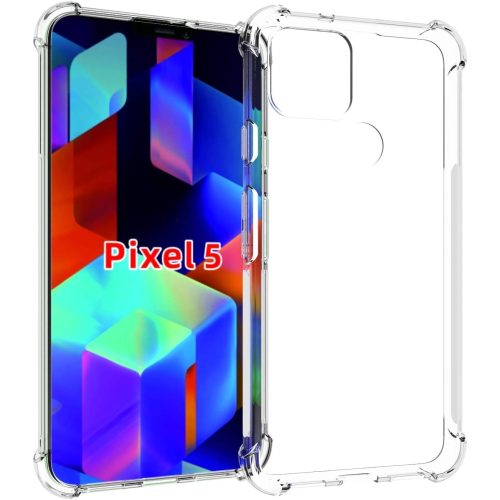 Funda flexible para Google Pixel 5, a prueba de golpes, transparente y antiamarillamiento - FASHION
