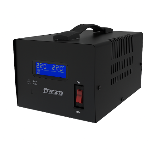 Forza - Automatic voltage regulator - External - AC 220 V - 3 Tomas de Corriente - 6000 VA