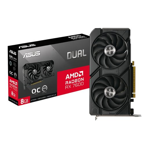 Tarjeta de video ASUS DUAL-RX7600-O8G-EVO, 8GB GDDR6 / PCI-e 4.0