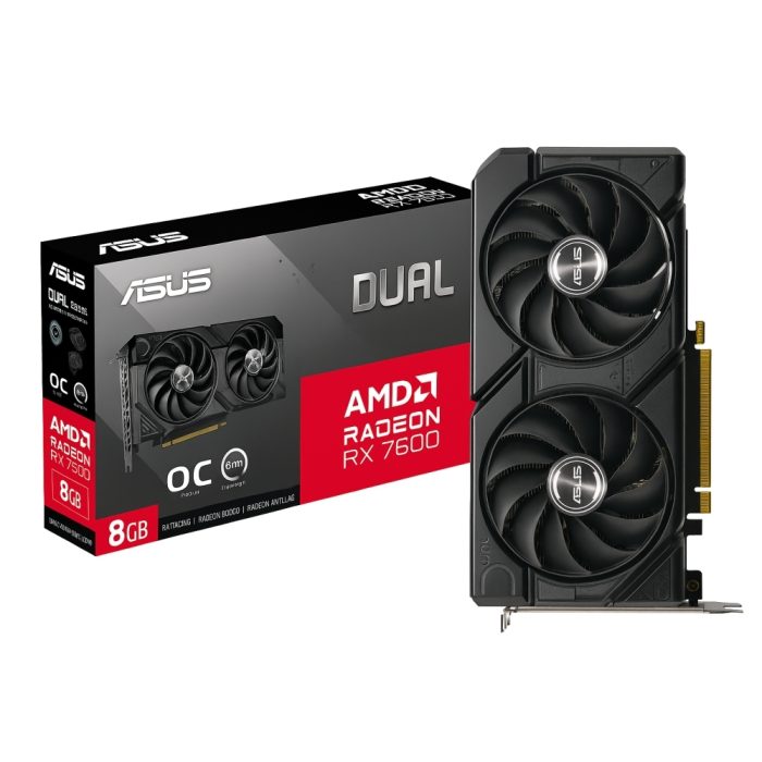 Tarjeta de video ASUS DUAL-RX7600-O8G-EVO, 8GB GDDR6 / PCI-e 4.0