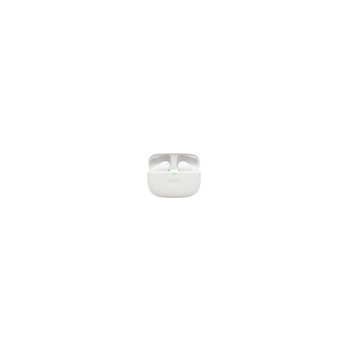Auriculares inalámbricos JBL Wave Beam 2 en blanco con sonido envolvente y comodidad única