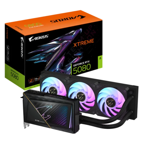 Tarjeta de video GIGABYTE AORUS GeForce RTX 5080 XTREME WATERFORCE 16G, 16GB GDDR7, PCIe5