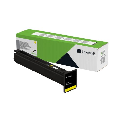Tóner Lexmark CS963/CX96X amarillo de 12K, ideal para impresión profesional y alta calidad de color