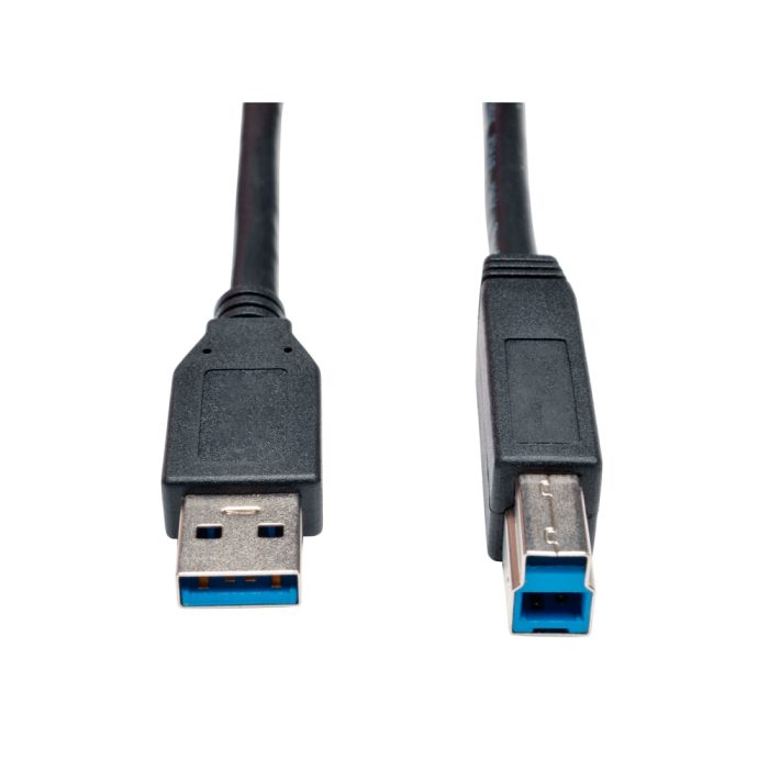 Cable para Dispositivo USB 3.0 SuperSpeed A-B(M/M) Negro, 1.83 m / 6 pies.