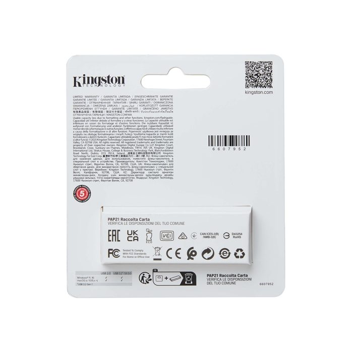 Memoria Flash USB Kingston DataTraveler Exodia S, 512GB, interfaz: USB 3.2 Gen 1, Amarillo