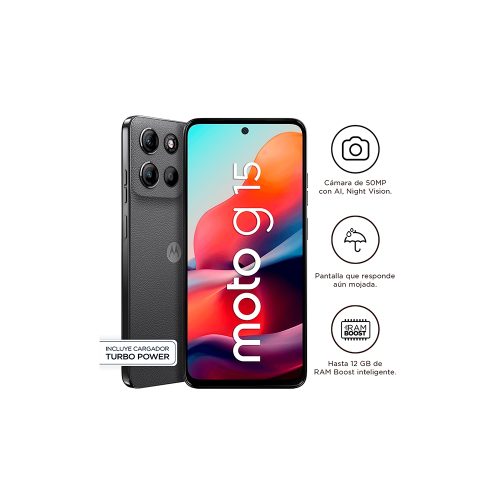 SMARTPH MOTO G15 4GB 256GB GRI