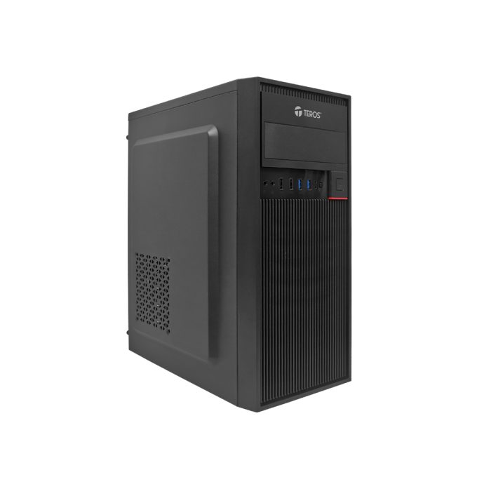 Case Gamer Teros Te-1313G, Mid Tower, 450W, Usb 3.0 / Usb 2.0, Audio, Negro