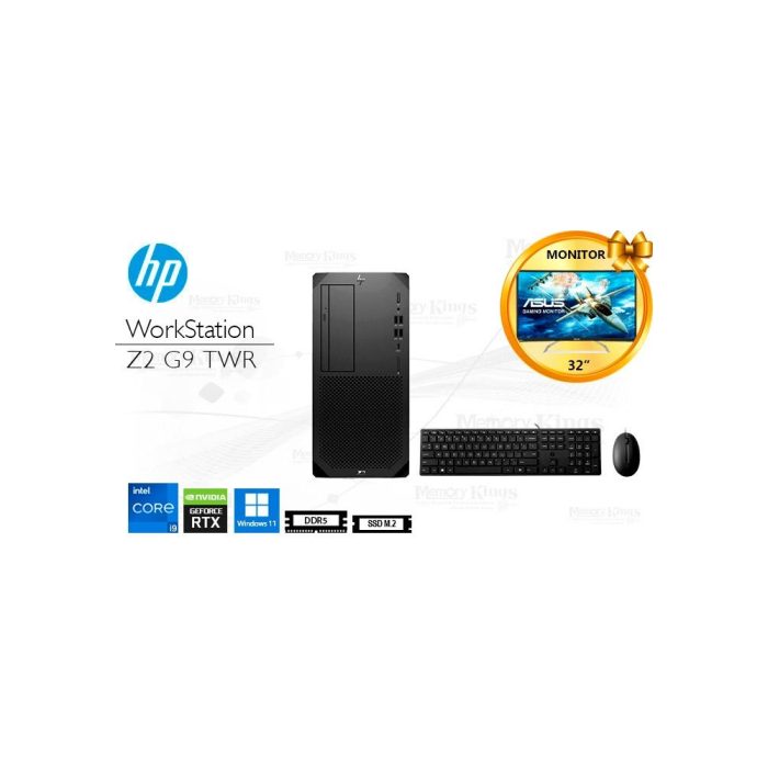 PC WS Core i9-12900K HP Z2 G9 TOWER 16|1TB +DVD GEFORCE RTX 3080 10GB, W11PRO