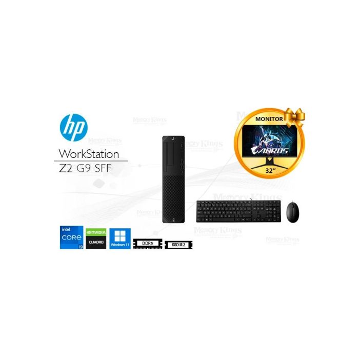 PC WS Core i9-14900 HP Z2 G9 SFF 32|S1TB +HDD 2TB +DVD QUADRO T1000 8GB, W11PRO