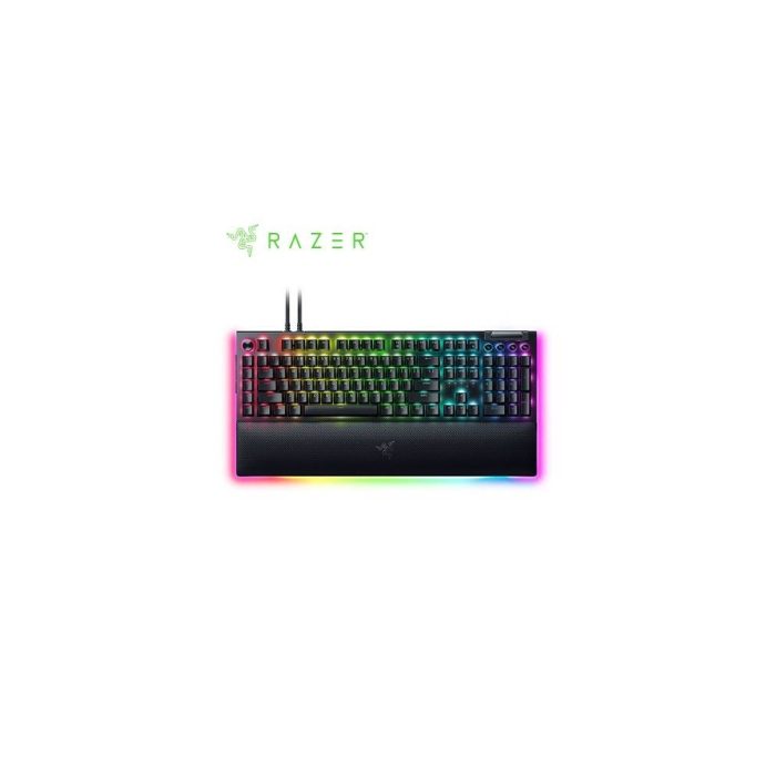 TECLADO RAZER BLACKWIDOW V4 PRO MECHANICAL USB-C SWTCH YELLOW US 3 ZONAS CHROMA BLACK (RZ03-04681900-R3U1)