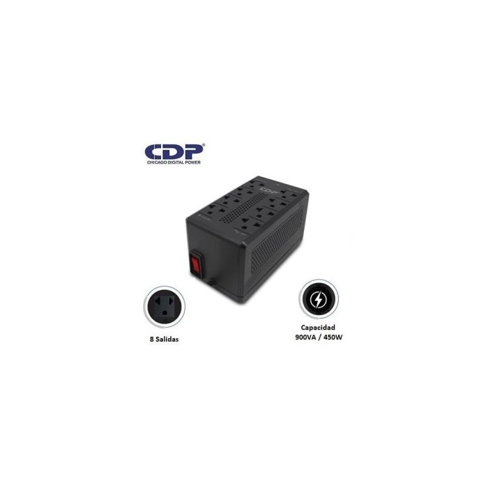 ESTABILIZADOR CDP RAVR1008I 900VA/450W 8 SALIDAS (RAVR1008I)