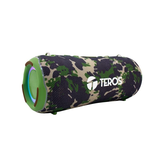 Parlante TEROS TE-6046G, color verde militar camuflado, 40 W