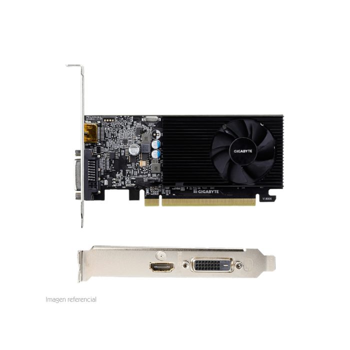 Tarjeta de video Gigabyte Nvidia GeForce GT 1030, 2GB DDR4 64-bit, Low ProFile.