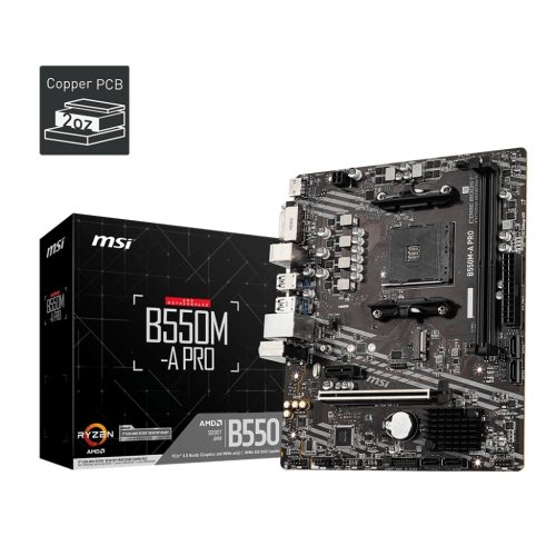 MSI B550M-A PRO Micro ATX: Placa Base Socket AM4 para Rendimiento Superior en Gaming