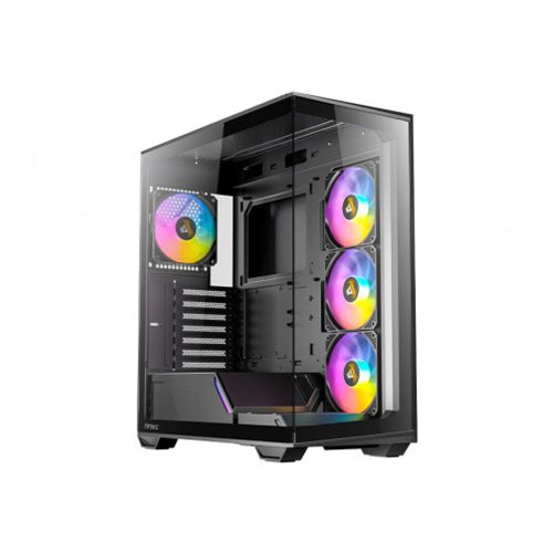 Caja de computadora Antec C3 Mid Tower ARGB Constellation, color negro, diseño elegante y refrigeración optimizada