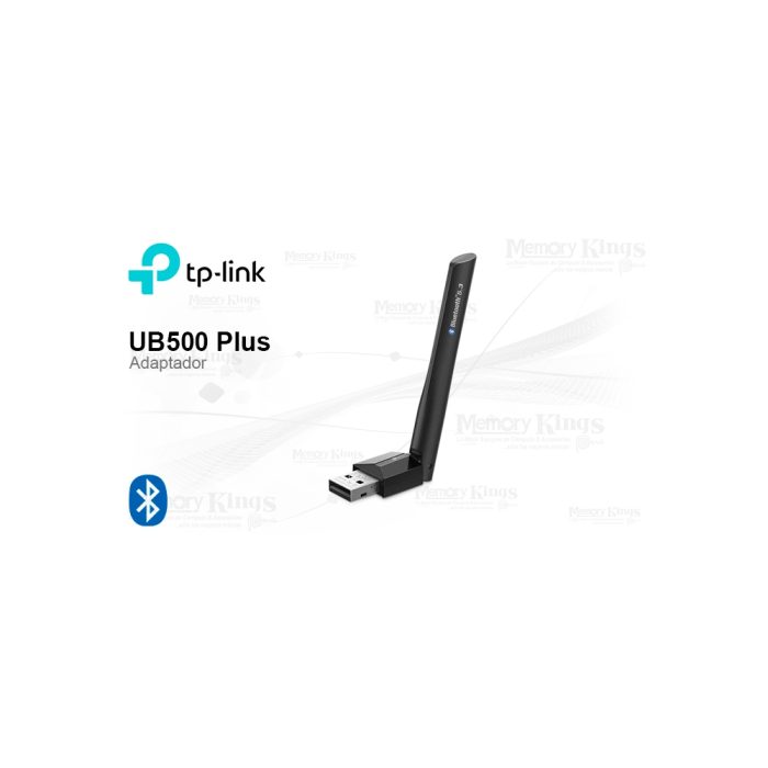 Adaptador USB TP-Link UB500 Plus, conexión rápida y eficiente, ideal para PC y laptops.