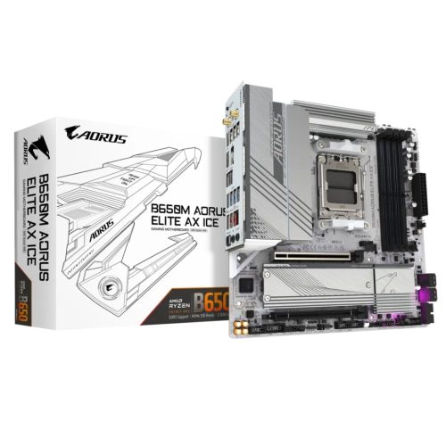 Placa Base Gigabyte B650M Elite AX - AM5, DDR5 8000MHz, M.2, 256GB - Alta velocidad y rendimiento