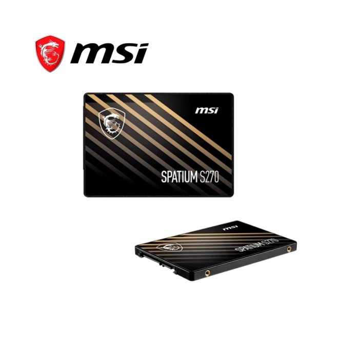Disco sólido MSI Spatium S270 480GB SATA 2.5" - Almacenamiento rápido y confiable para tu PC