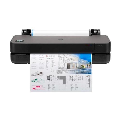 Impresora HP DesignJet T210 de gran formato 24" en color, chorro de tinta A1, compatible con rollos