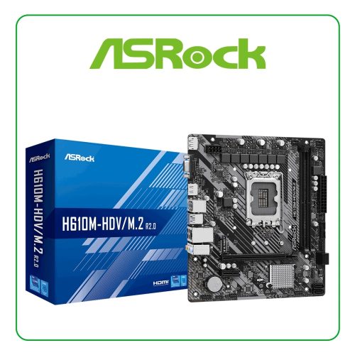 Placa madre ASRock H610M/AC WiFi Micro ATX LGA 1700 para Intel 12ª/13ª Gen, DDR4 y conectividad mejorada