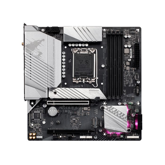 Placa base Gigabyte B760M AORUS ELITE AX Micro ATX, Chipset Intel B760, LGA1700, Wi-Fi 6