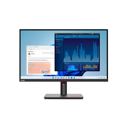 Monitor Lenovo ThinkVision T22i-30 de 21.5" Full HD IPS, HDMI/DP/VGA, color negro raven